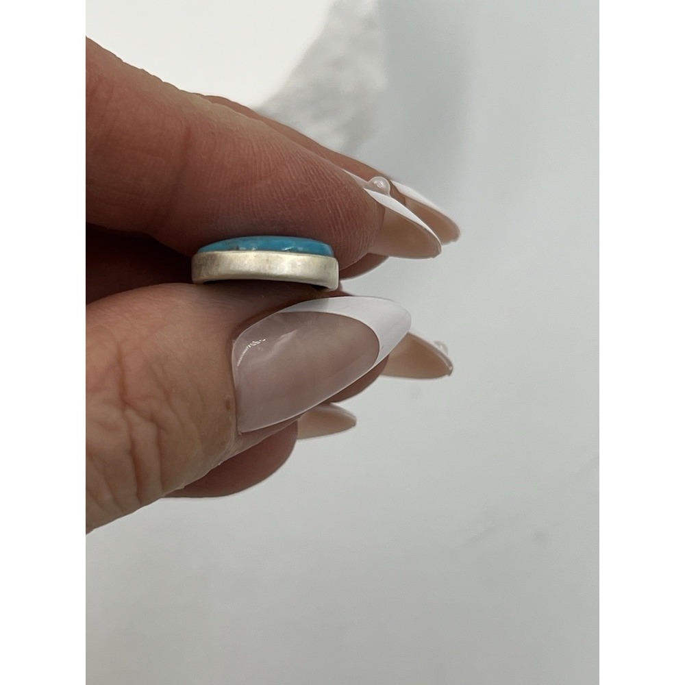 Kingman Turquoise Sterling Silver .925 Teardrop Pendant NWOT - Picture 5 of 11